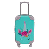 Pretty Aqua Suitcase Made to fit 18 inch Dolls